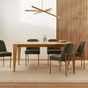 Alder Extendable Teak Dining Table