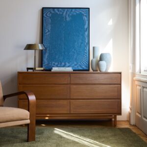 Westwood Walnut 6-Drawer Dresser