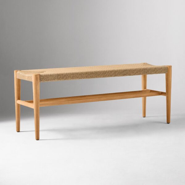 baycrest-outdoor-teak-dining-bench-protective-cover-xl Evaro Indoor/Outdoor Dining Set from